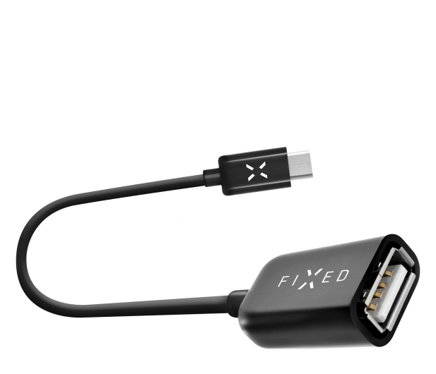 FIXED Adapter przejściówka kabel OTG USB/USB-C czarny - 1342418 - zdjęcie